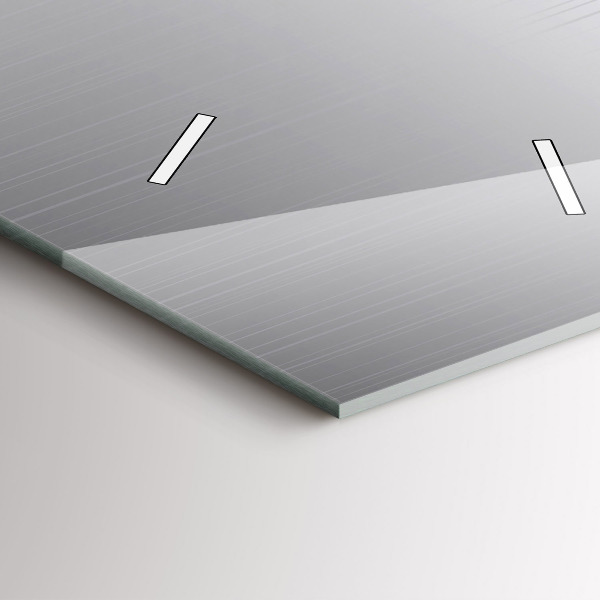 Zegar ścienny pionowy Srebrny wzór