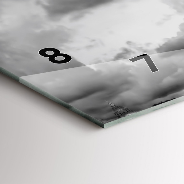 Zegar szklany poziomy Effel Tower Paryż