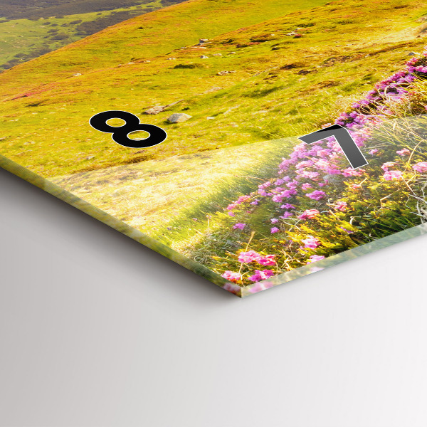 Zegar ścienny poziomy Krajobraz gór