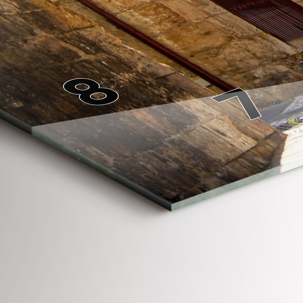 Zegar ścienny poziomy Malownicza ulica Rodos