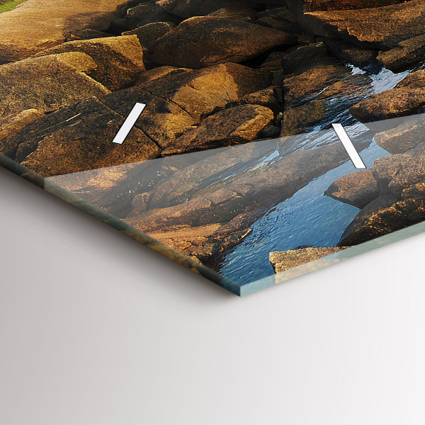 Zegar ścienny poziomy Latarnia morska Annisquam