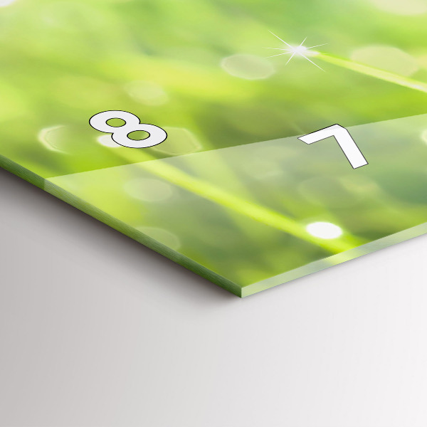 Zegar ścienny poziomy Zielona trawa