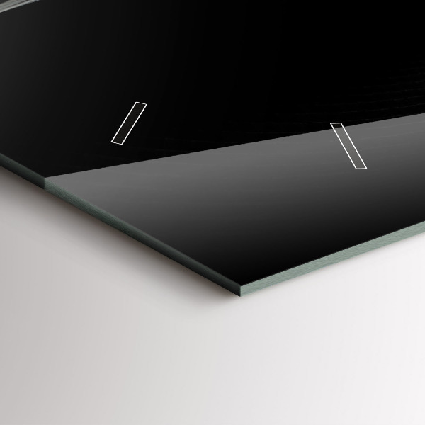 Zegar ścienny poziomy Dym abstrakcyjny