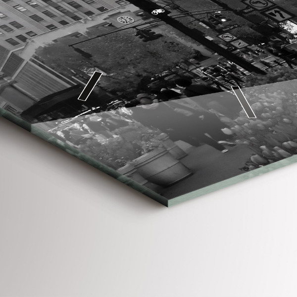 Zegar ścienny poziomy Manhattan i taksówki