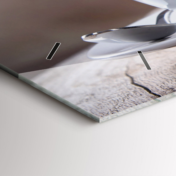 Zegar ścienny poziomy Filiżanka kawy