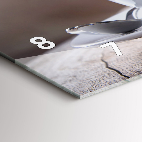 Zegar ścienny poziomy Filiżanka kawy