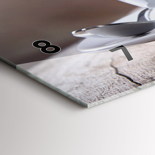 Zegar ścienny poziomy Filiżanka kawy