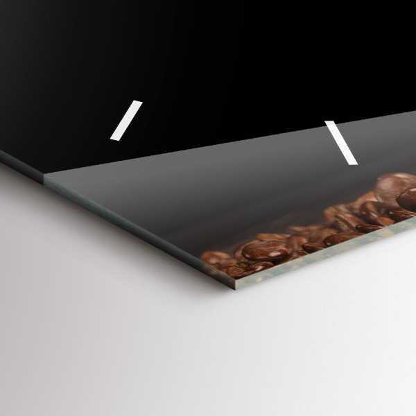 Zegar ścienny poziomy Kubek gorącej kawy