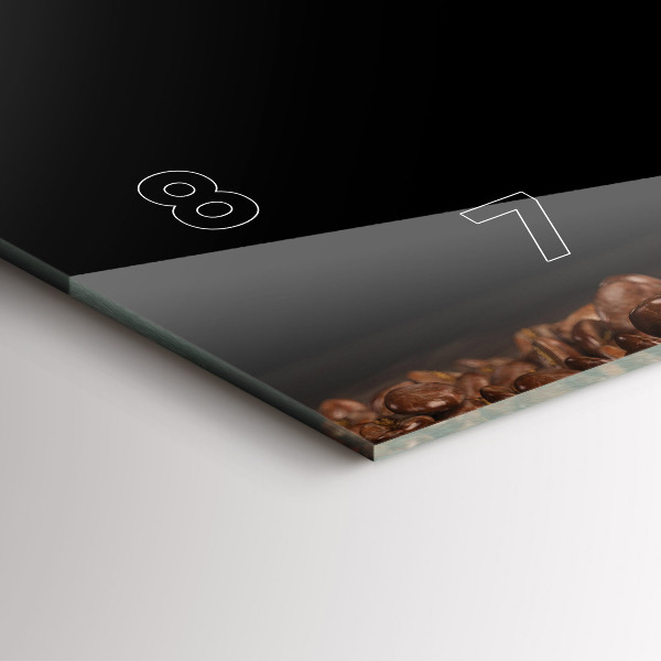 Zegar ścienny poziomy Kubek gorącej kawy