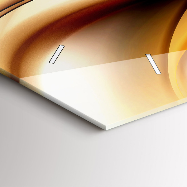 Zegar ścienny poziomy Abstrakcja fala