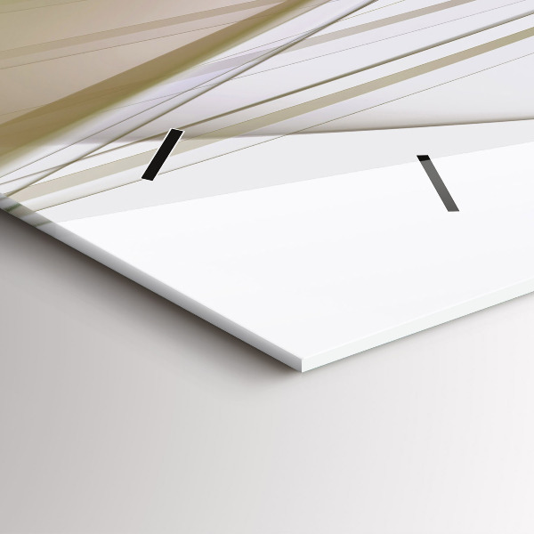 Zegar ścienny poziomy Jasna abstrakcja