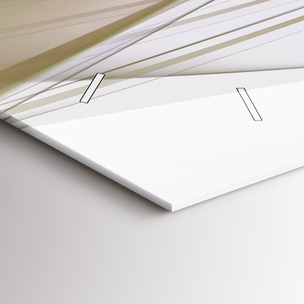 Zegar ścienny poziomy Jasna abstrakcja