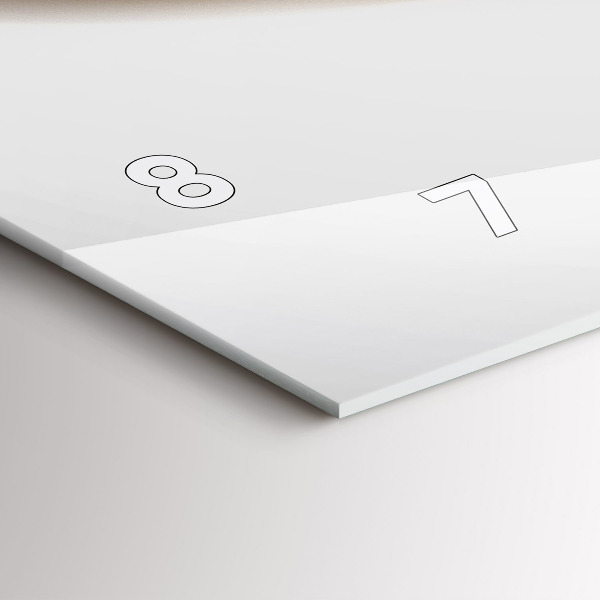 Zegar ścienny poziomy Linie abstrakcyjne