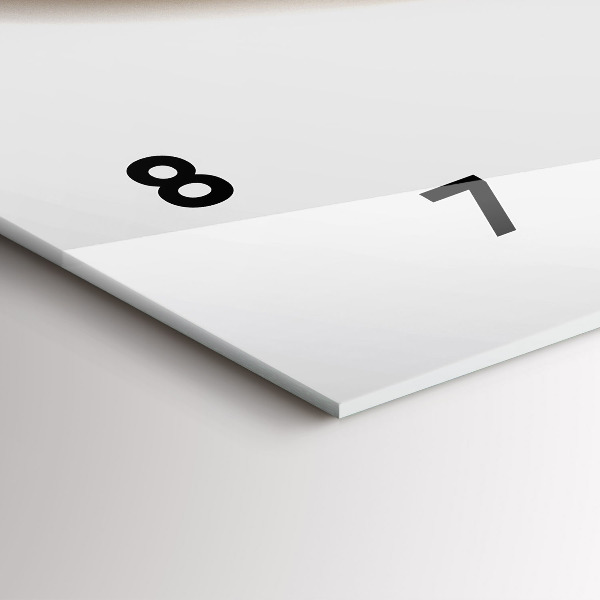 Zegar ścienny poziomy Linie abstrakcyjne