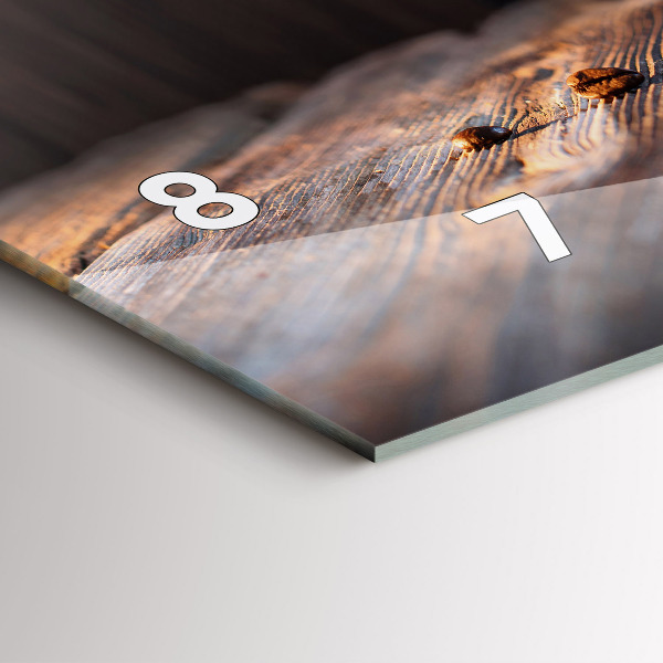 Zegar ścienny poziomy Filiżanka kawy