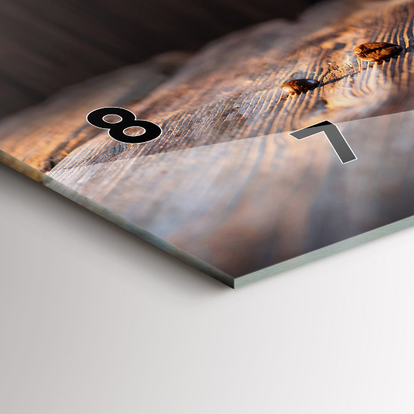 Zegar ścienny poziomy Filiżanka kawy