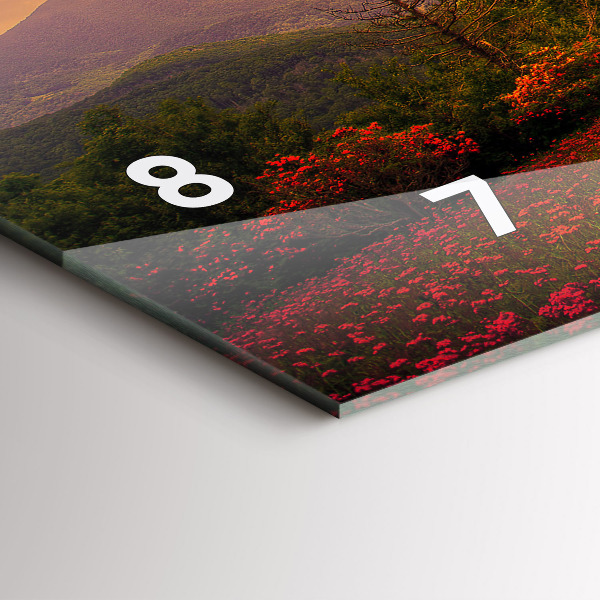 Zegar ścienny poziomy Miłosne drzewo-serce