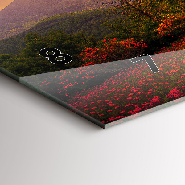 Zegar ścienny poziomy Miłosne drzewo-serce