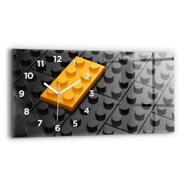 Zegar ścienny poziomy Klocki zabawkowe