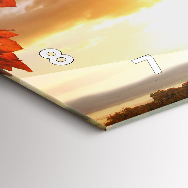 Zegar ścienny poziomy Wieża Eiffla