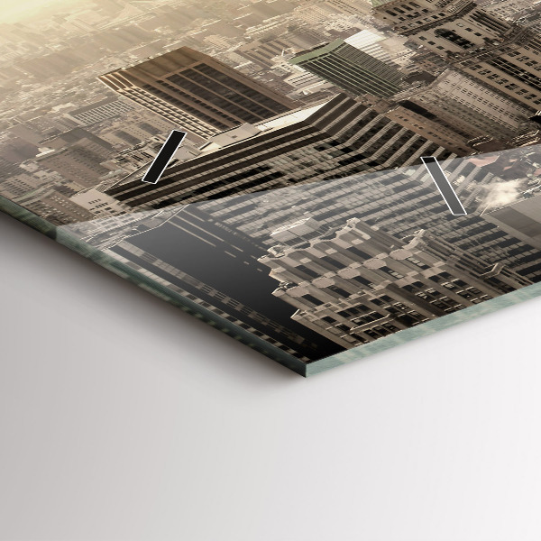 Zegar ścienny poziomy Wieżowe w Nowym Jorku