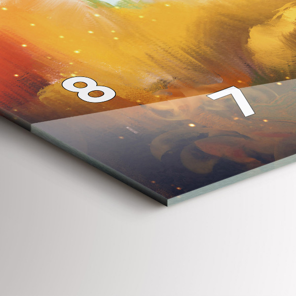 Zegar ścienny poziomy Abstrakcyjny obraz