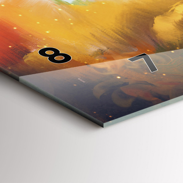 Zegar ścienny poziomy Abstrakcyjny obraz