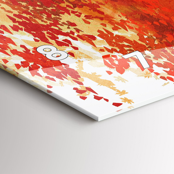 Zegar ścienny poziomy Panna młoda w jesieni