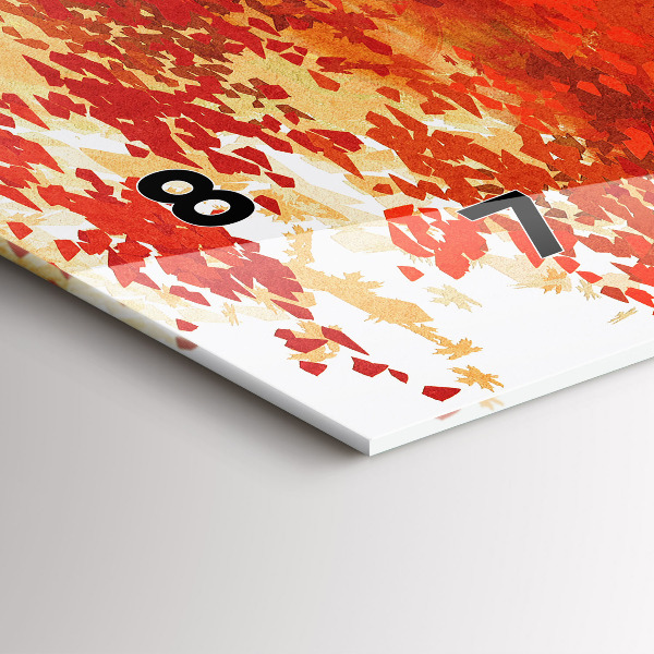 Zegar ścienny poziomy Panna młoda w jesieni