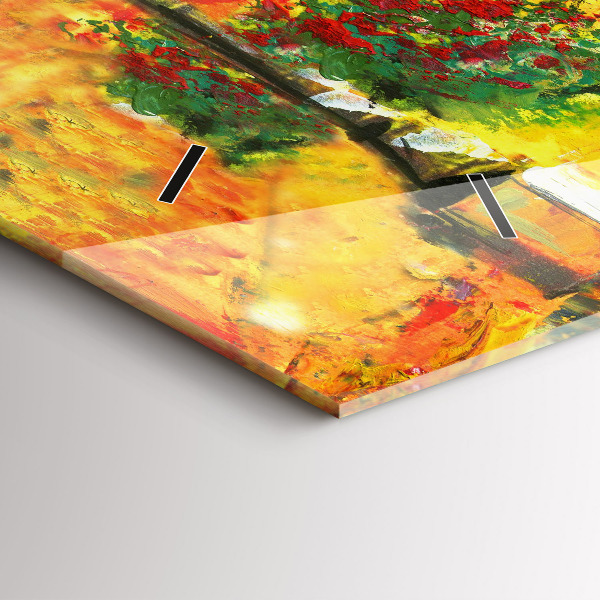 Zegar ścienny poziomy Wenecja Most Rialto