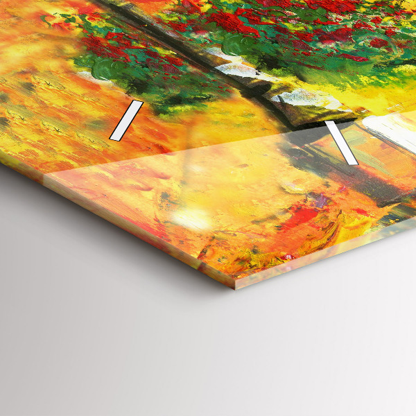 Zegar ścienny poziomy Wenecja Most Rialto