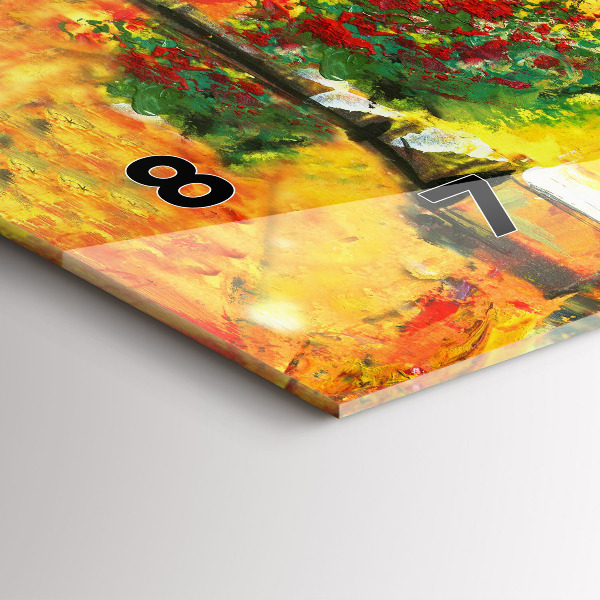 Zegar ścienny poziomy Wenecja Most Rialto