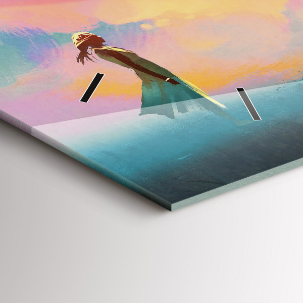 Zegar ścienny poziomy Platoniczna miłość