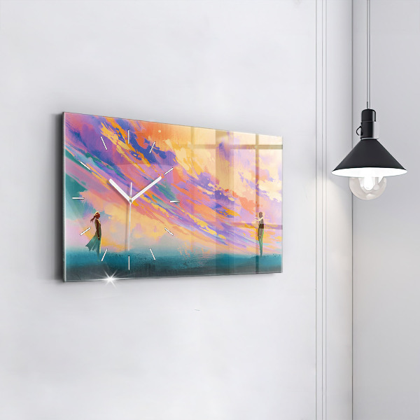 Zegar ścienny poziomy Platoniczna miłość