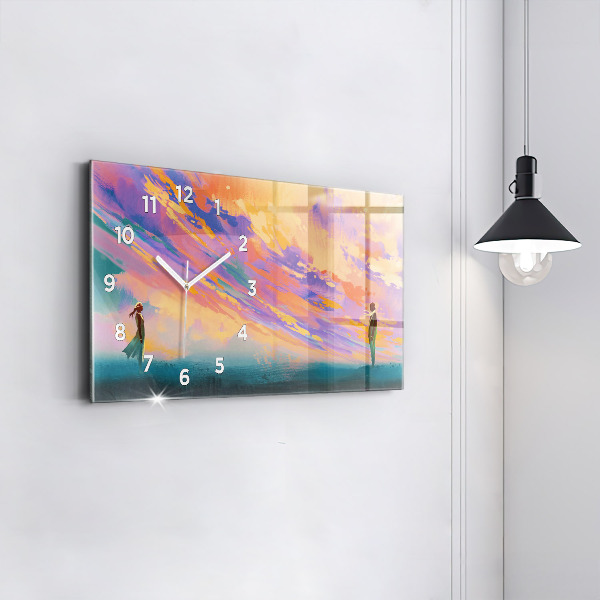 Zegar ścienny poziomy Platoniczna miłość
