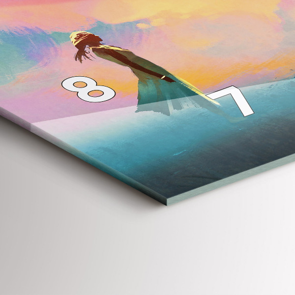 Zegar ścienny poziomy Platoniczna miłość