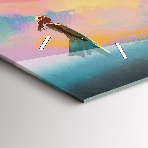 Zegar ścienny poziomy Platoniczna miłość