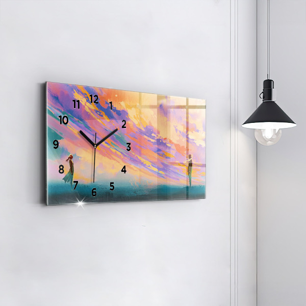 Zegar ścienny poziomy Platoniczna miłość