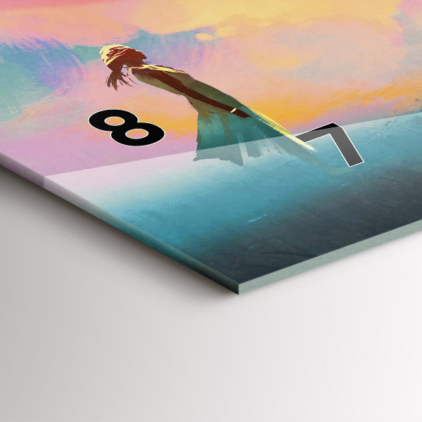 Zegar ścienny poziomy Platoniczna miłość