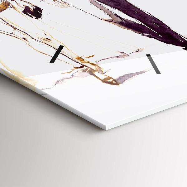 Zegar ścienny poziomy Kobieta i mężczyzna