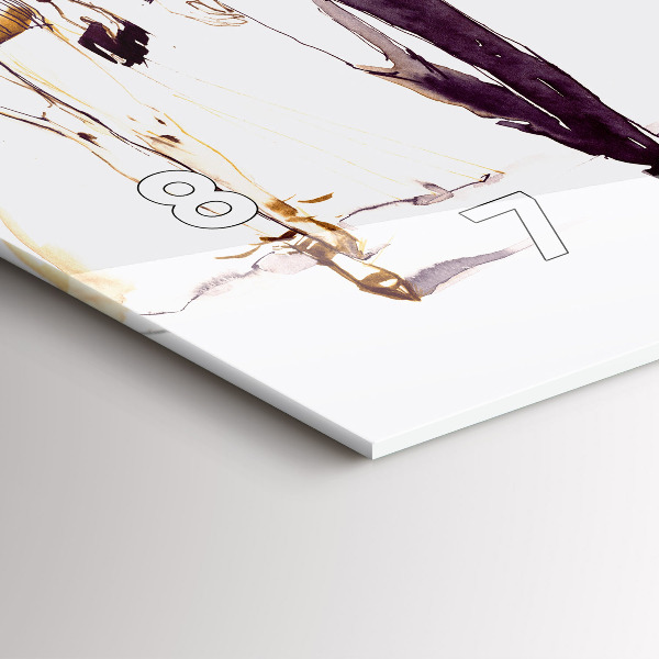 Zegar ścienny poziomy Kobieta i mężczyzna