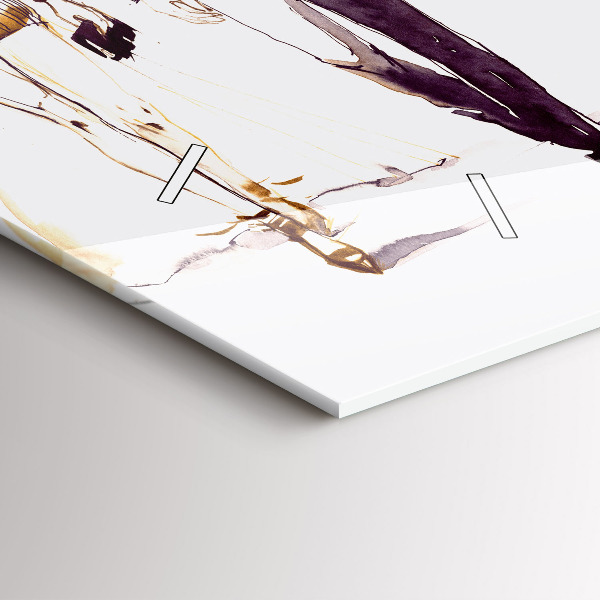 Zegar ścienny poziomy Kobieta i mężczyzna