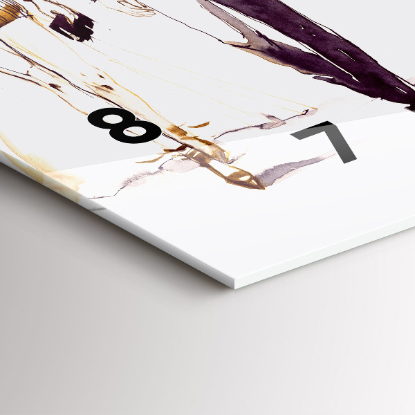 Zegar ścienny poziomy Kobieta i mężczyzna