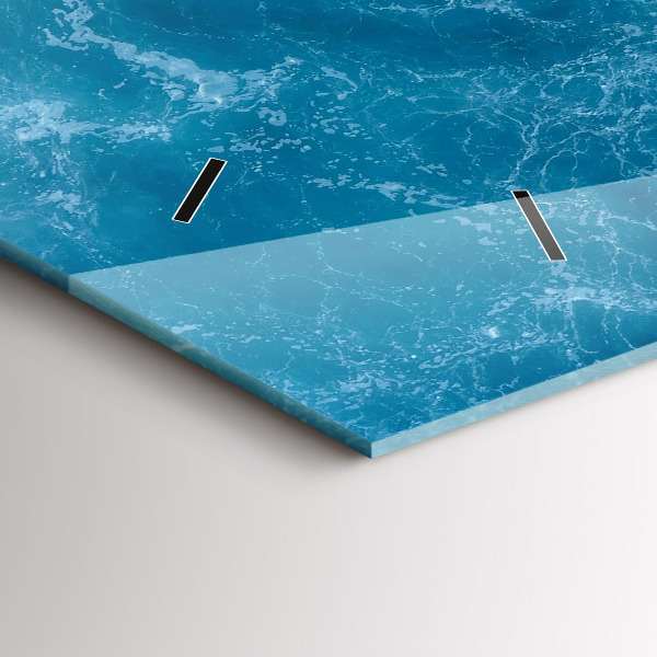 Zegar ścienny poziomy Morze woda