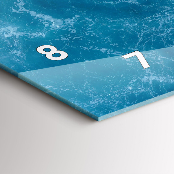 Zegar ścienny poziomy Morze woda