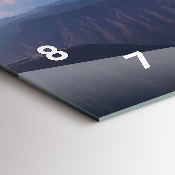 Zegar ścienny poziomy Piękny Krajobraz