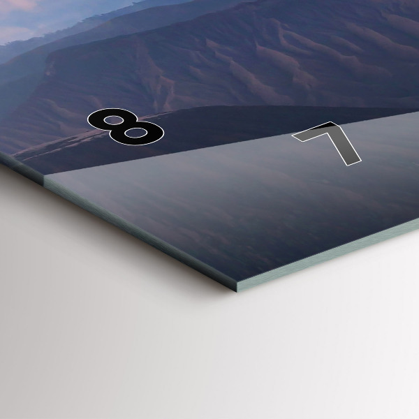 Zegar ścienny poziomy Piękny Krajobraz