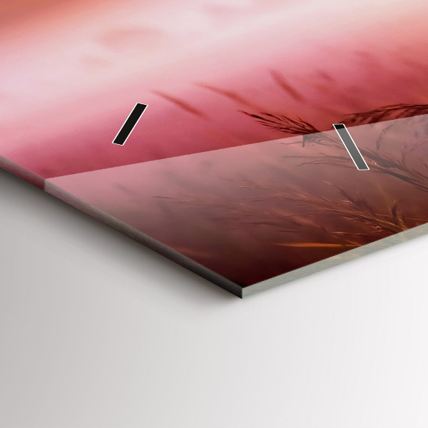 Zegar ścienny poziomy Mglisty poranek