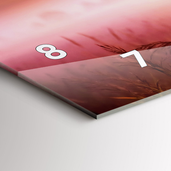 Zegar ścienny poziomy Mglisty poranek