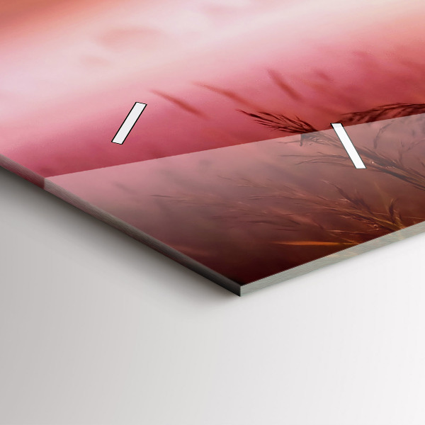 Zegar ścienny poziomy Mglisty poranek